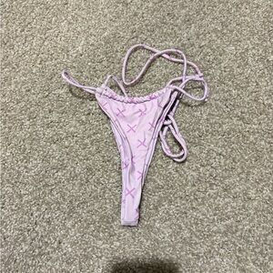 Boutine LA Light Pink Strappy Bikini Bottom